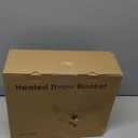 Electric Heated Blanket Throw 50"x60" Pink Ultra Soft Luxury Fluffy Faux Rabbit Fur Machine Washable 6 Heat Settings 4 Hours Auto Off Overheat Protection for Home Office Use