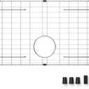 27-9/16" x 14-9/16" Sink Protector, Rear Drain with Corner Radius 3/16", Sink Grid - Rear Drain for Single Bowl Kitchen Sinks, Medium