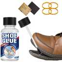 Shoe Glue, 30g Clear Shoe Repair Glue Sole Repair Kit, Professional Waterproof Shoe Adhesive Fixes Cracks and Debond, Super Glue for Boots, Sneakers, Heels, Hiking Shoes, Leather, Sneakers (30 Ml)