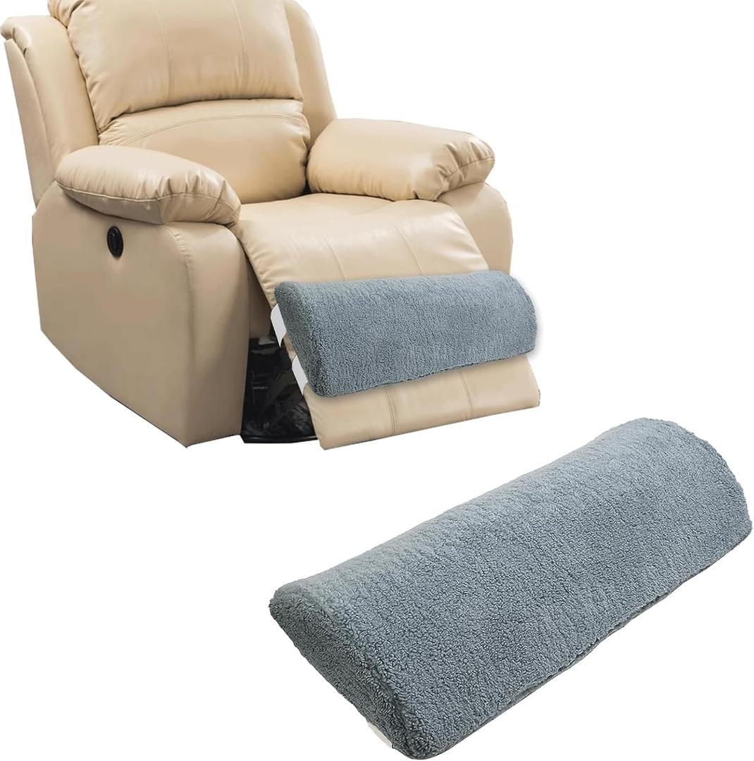 Recliner Leg Rest Cushion Sofa Footrest Pillow (23 x 10 x 2 in) Multi Purpose Half Moon Foot Pillow Under Knee Pillow for Leg, Neck, Waist, Ankle Support (1Pcs, Blue)