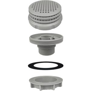 Pool Strainer Connector Kit - Threaded Hose Adapter Replacement for Hayward 10746, 10744, 10255, 10256 Models - Durable Above Ground Pool Filter Fitting with Nut & Washer