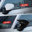Rear Side Mirror Cover Protector Compatible for Honda Civic 2022 2023 2024 2025 2026 W/O Light Rearview Mirror Cover for 11th Gen Civic Accessories Exterior Decoration