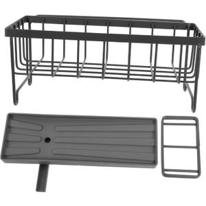 LIFKOME Stainless Steel Faucet Sink Sponge Storage Rack Kitchen Holder for Sponge Drain Board for Dish Rack