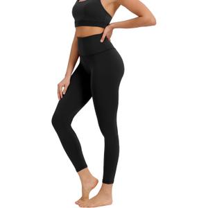 Buttery Soft High Waist Yoga Pants for Women - Tummy Control Workout Leggings Inner Pocket, Squat Proof Gym Running Athletic (S)