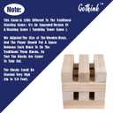 GOTHINK Giant Tumbling Tower Game, Super Large 51pcs Wooden Blocks Stacking Game, Stacking to Over 6 Feet, Jumbo Timber Blocks with Carry Bag, Jumbo Outdoor Indoor Game Toy Gift for Kids and Adults