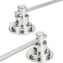 Sneatup Suction Cup Extendable 17-29" Stainless Steel Towel Bar (Brushed Nickel)