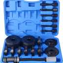 19pcs Front Wheel Drive Bearing Removal Installation Service Tool Kit FWD Bearing Install Master Set Wheel Bearing Removal Kit (Blue)