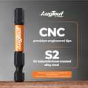 toolant Impact Hex Head Allen Wrench Drill Bit Set 20pcs (Metric&SAE), 1/4 Hex-Shank S2 Steel Hex Bits Set, CNC Machined Tips with Magnetism, 2 Long with Storage Box