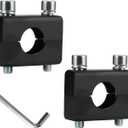 KAMIER 7/8'' 22mm Handlebar Mount Clamp Risers Replacement for Razor MX350 MX400 ZR350 SX350 Kids Electric Dirt Bike Dirt Quad 500 ATV 4 Wheeler MX650 MX500 SX500 Mcgrath RSF650 Motocross Black Parts