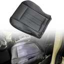 SecosAutoparts Driver or Passenger Side Bottom Replacement Perforated Leather Seat Cover Compatible with Chrysler Town and Country 2011-2016 Compatible with Dodge Grand Caravan 2008-2020 Black