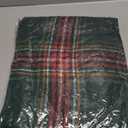 LALIFIT Plaid Throw Blanket with Fringes Green Red Christmas Home Decor Blankets Super Soft Cashmere Blanket for Couch Sofa Farmhouse Halloween etc 50" x 60" Inches(Green Plaid)