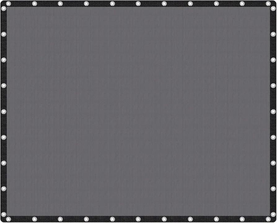 VICLLAX Shade Fabric Sun Shade Cloth Privacy Screen with Grommets for Patio Garden Pergola Cover Canopy 16x16 FT, Grey