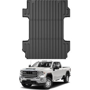 Mixsuper Truck Bed Mat for Chevrolet Chevy Silverado/GMC Sierra 2500HD 3500HD 2020-2026, Fit for 6.8 Ft Bed, All Weather Bed Liner TPE Durable Odorless Black