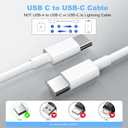 USB C to USB C Charging Cable for Apple 2Pack 6ft,Long Type C to C Fast Charger Cord,for iPhone 17/Air/16/16e/15/Pro/Plus/Pro Max,for MacBook Pro/Air,for iPad Pro12.9/11in,Air 4/5,Mini 6/7 60W