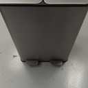 DUMOS 2x8-Gallon Dual Trash Can, Kitchen Garbage Bin with Lid, Matte Gray