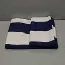 OLANLY Navy and White Striped Rug 2'4" x 3'7" (27.5" x 43")  Washable Cotton Indoor Outdoor Doormat for Front Door, Entryway, Kitchen, Porch, Patio Decor