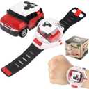 Mini New Watch Remote Control Car Halloween Toy, 2.4GHZ RC Racing,Red | Car Battle Watch Toys for Kids Boys Girls,LED Lights, USB Charging,Birthday Party