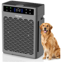 Air Purifiers for Home Large Room, Cover Up to 3000 Ft² with Air Quality Monitor and Timer, HEPA Filter Air Purifier for Bedroom with Fragrance, Air Cleaner for Dorm Room, Office  Grey