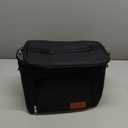HOTOR Insulated Lunch Box for Men & Women - Leak-Proof Cooler Lunch Bag with 4 Pockets, Adjustable Strap, Ideal for Work, Picnic, Travel - Medium, Black, 10.2"6.9"8.5"