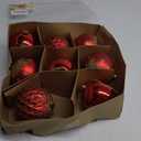 SHareconn 100MM/4 Inch 8PCS Large Christmas Balls Ornaments, Shatterproof Plastic Hanging Big Baubles Set for Xmas Tree Decoration Holiday Party Wedding Decorations with Hook, Red