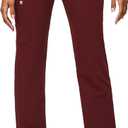 FIGS Kade Cargo Scrub Pants for Women  Classic Fit, Straight Leg, 4 Pockets, Yoga Waistband, Anti-Wrinkle (X-Large, Burgundy)