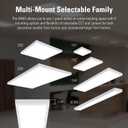 Metalux MMS Multi-Mount 1x2 LED Panel Ceiling Light with 5 CCT and Lumen Select, 0-10V Dimming, Surface Mount, Recessed, Suspended, Wall Mount, 90 CRI - 12MMS-L3C5-UNV