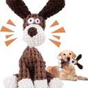 Indestructible Dog Toys,2026 New Dogs Plush Toy for Aggressive Chewers,Stuffed Toys Dogs Squeaky Durable Chew Toy for Indoor Pups Teething (B)