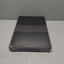 Bamboo Set of 2 Serving Tray with Metal Handles,Ottoman Decorative Trays Platter for Coffee Table,Living Room,Bar,Party(Black)