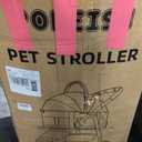 Pet Stroller for Small/Medium Dogs & Cats Up to 50 lbs, 3-in-1 Foldable Stroller w/Detachable Carrier & Car Seat, Removable All-Season Liner, Sunshade, Storage Basket & Cup Holder, All-Terrain, Black
