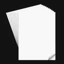 MEARCOOH 3mm Self Adhesive Foam Sheets Crafts, White 9x12 Inch Sticky Eva Foam Paper for Crafts Cardmaking Cushion Embroidery Classroom Stamp Crafts