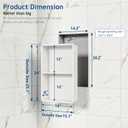 2-Tier Recessed Shower Niche, White, 14X24In
