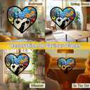 2 x Guinea Pig Memorial Suncatcher, Personalized Pet Memorial Ornament with Name Date, Pet Passing Away Gift, Sympathy Gift for Loss of Guinea Pig, Bereavement Gifts for Loss of Pet