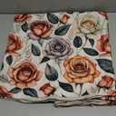 Yanutan Floral Throw Pillow Covers, Rose Flower Decorative Velvet Pillow case, Vintage Boho Floral Pattern 4-Pack Double-Side Printed Pillowcases for Sofa Home Living Room, 18x18 in