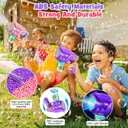 Bubble Gun Toys for Kids 4-8: Automatic Bubble Blaster with 2 Bottles Refill Solution - Bubble Gun for Toddlers 1-3, Summer Outdoor Toys for Easter Birthday Wedding Party Gift (Pink, Purple)