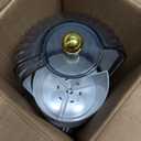 Dustproof Toothbrush Holders with Cover, Rotating Electric Toothbrush and Toothpaste Holder for Bathroom Countertop, 3 Slots Makeup Brushes Organizer, Grey White