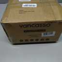 vancasso 6 oz Ramekins with Lid, Porcelain Creme Brulee Souffle Dishes, White Pudding Custard Cups Ramiken for Baking, Dishwasher and Oven Safe, Set of 6