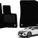 WENNEBIRD Superior Carpet Front Row Floor Mats for 2023-2025 Mercedes-Benz EQS SUV (X296) / EQE SUV (X294), Premium All Weather Anti-Slip Waterproof Floor Liners, 0.6 Inch Thickness Rugs - 2pc (2023-2025 EQS / EQE SUV 2pc)