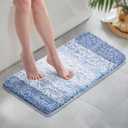 VEVOR Bathroom Rugs 30"x20" Bath Mat, Super Absorbent and Soft Microfiber Bathroom Mat with Non-Slip TPE Backing, Machine Washable and Quick Dry Bath Rugs, Bath Mats for Bathroom, Tub and Shower Floor (1'8" x 2'6" (Rectangular))