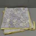 Stone Center Online Emperador Light Mix Beige Marble River Rocks Pebble Stone Mosaic Tile Tumbled Kitchen Bath Wall Floor Backsplash Shower (1 Sheet)