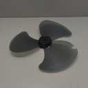 16 Inch Plastic Fan Blade With 3 Leaves And Nut Cover, For Pedestal Or Table Fans Easy to Install and Clean(black)