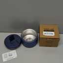 12oz Insulated Vacuum Food Jar with Buckle Lid Wide Mouth Soup Thermo for Hot Food Kids Leakproof Stainless Steel Lunch Container- Blue 1 Pack