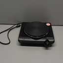 Elite Gourmet Countertop Electric Burner, 1000W Cast Iron Hot Plate, 7 Heat Settings, Portable Cooktop for RV, Dorm, Office & Small Kitchens, Road-Ready & Compact