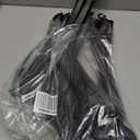 Plastic Extra Wide Suit Hangers, Pack of 15, Width: 17.7",Notched Shoulders & Metal Hooks, Black