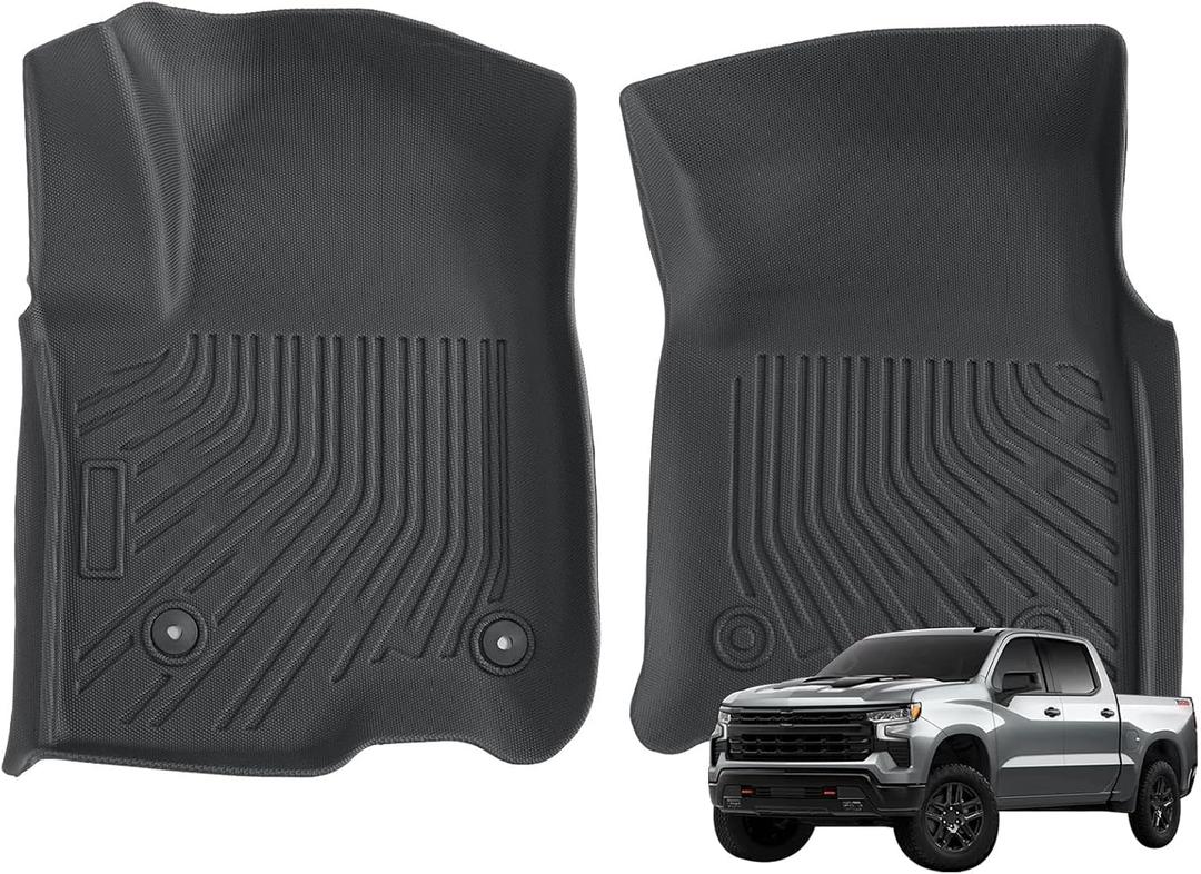Floor Mats Fit for GMC Sierra Chevy Silverado 1500/2500/3500 HD 2019-2025