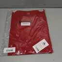 Dagacci Medical Uniform Scrubs Top for Women Long Sleeve Comfort Performance Crewneck Underscrub Tee Shirt (Red, M)