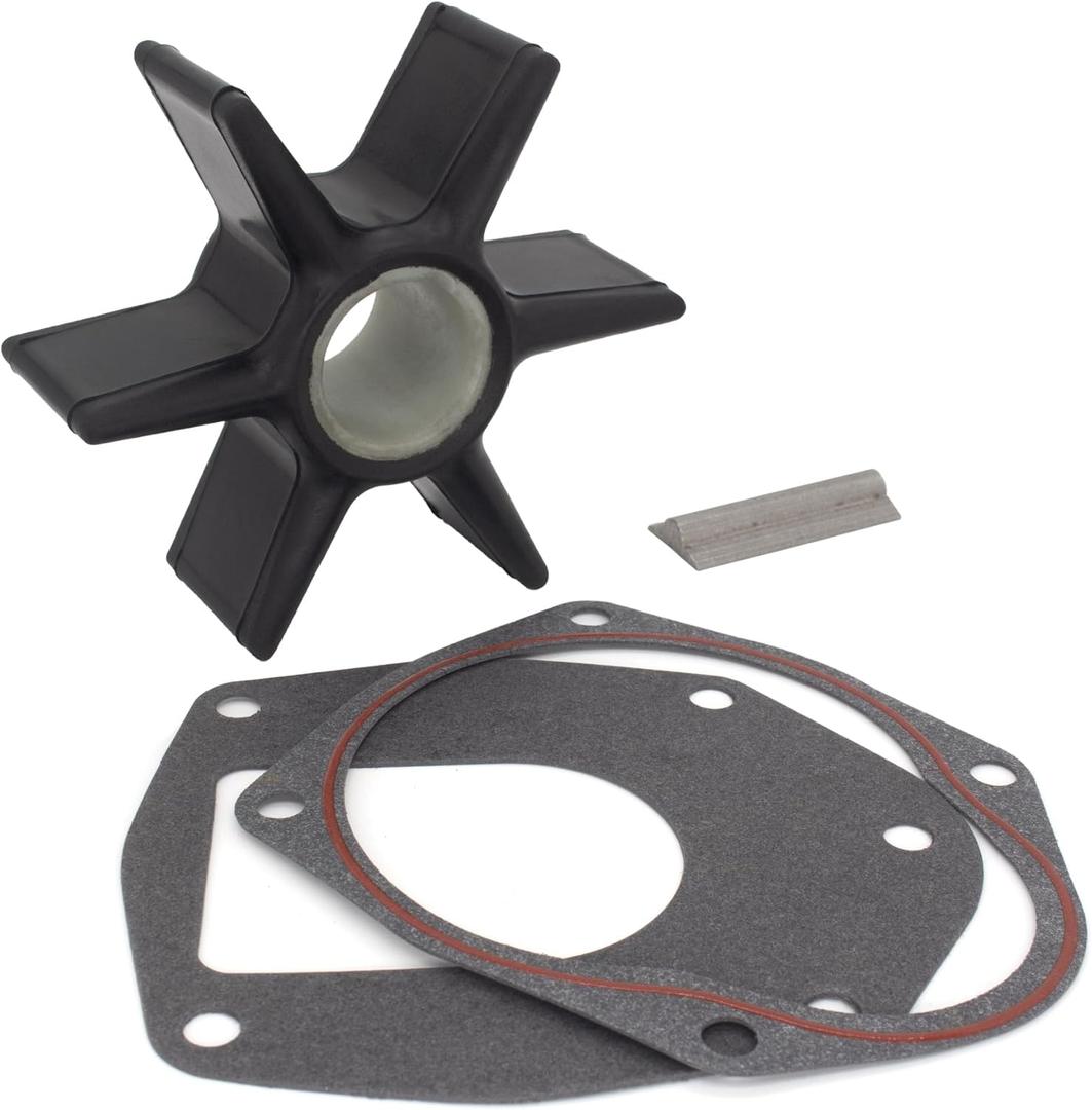 43026T2 Water Pump Impeller Service Kit for Mercury Marine Force 30-300 HP Outboard Motor and MerCruiser Alpha 1 Gen 2 Drives Replacement 47-43026T2 Sierra 18-3056 with Key and Gaskets