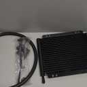 Aluminum transmission cooler kit,Cooling protection, Improving car performance,11 x 9.5 x 0.7 inches