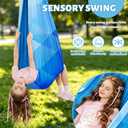 Sensory Swing with Stand for Kids, X-Shaped Frame, 330 lbs