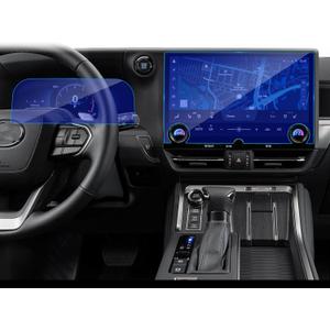 Suitable for 2024-2025 Lexus GX 550 Premium/550 Luxury+/550 Overtrall14+12.3-inch screen protector film 9H Blue Tempered Glass GPS Navigation Touchscreen Protector accessories