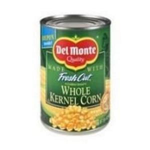 Del Monte Canned Fresh Cut Golden Sweet Whole Kernel Corn No Salt Added, 8.75-Ounce (Pack of 12), Packaging may vary, Best By: Sep 2027